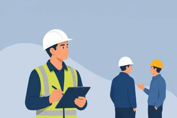 Een medewerker is bezig met een VCA
